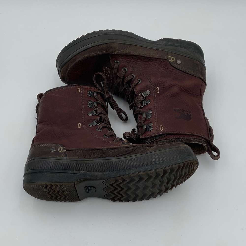 Sorel 1964 wool lined waterproof leather boots wool lining men’s size 10 - Picture 10 of 13